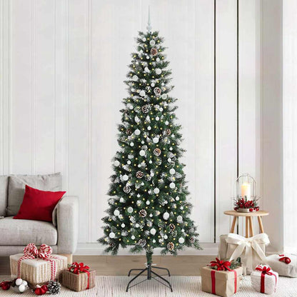 Artificial Christmas Tree with 300 LEDs with Stand Green 240 cm