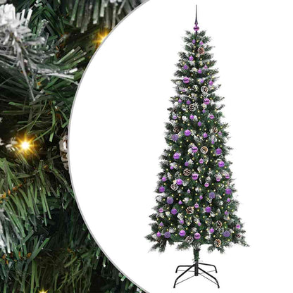Artificial Christmas Tree with 300 LEDs with Stand Green 240 cm