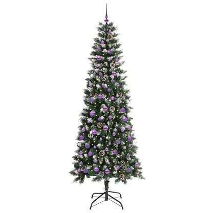 Artificial Christmas Tree with 300 LEDs with Stand Green 240 cm