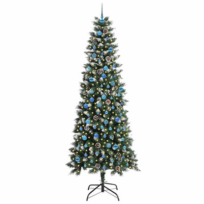 Artificial Christmas Tree with 300 LEDs with Stand Green 240 cm