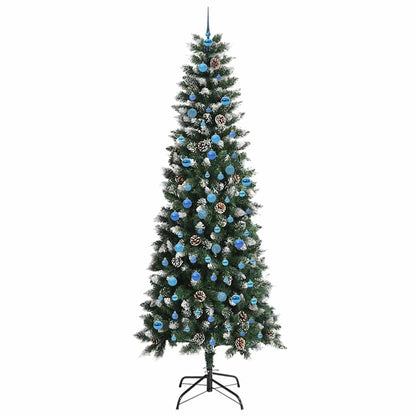 Artificial Christmas Tree with 300 LEDs with Stand Green 240 cm