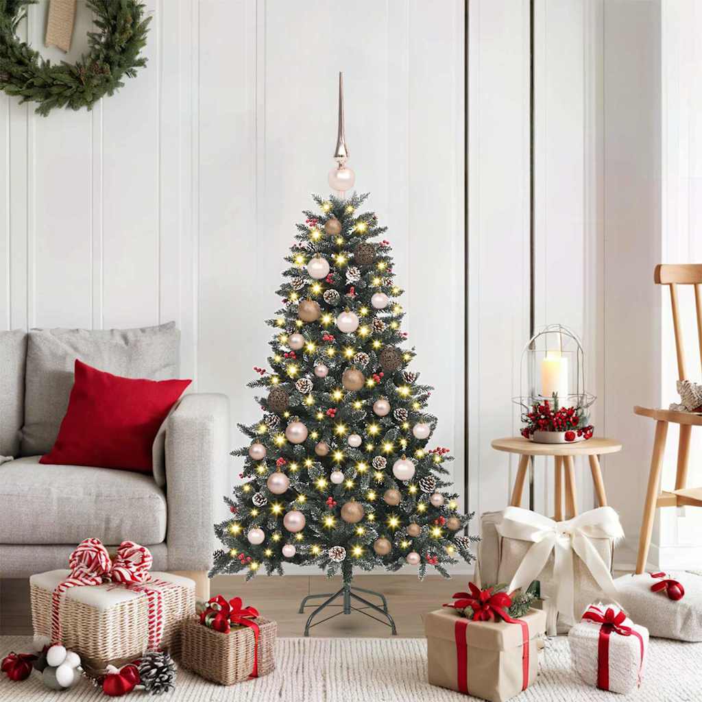Artificial Christmas Tree with 150 LEDs with Stand Green 120 cm