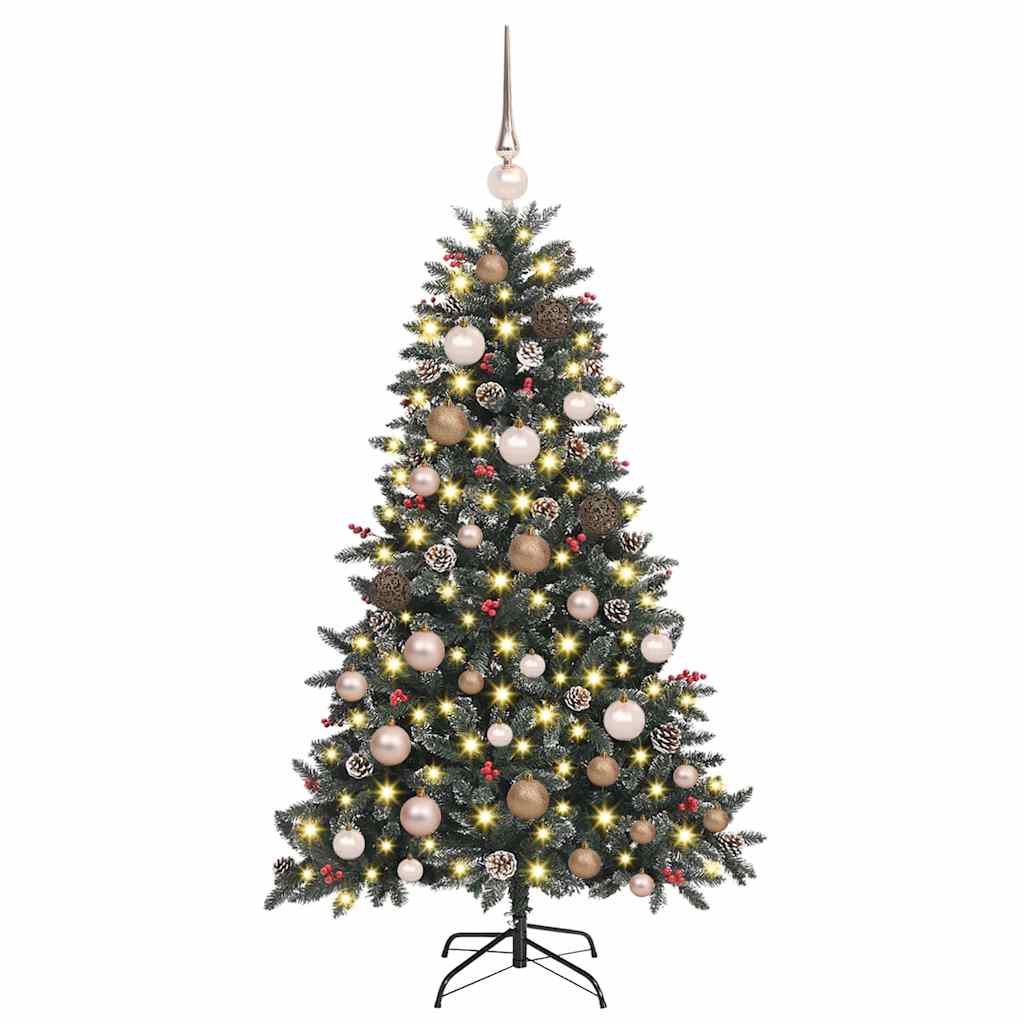 Artificial Christmas Tree with 150 LEDs with Stand Green 120 cm