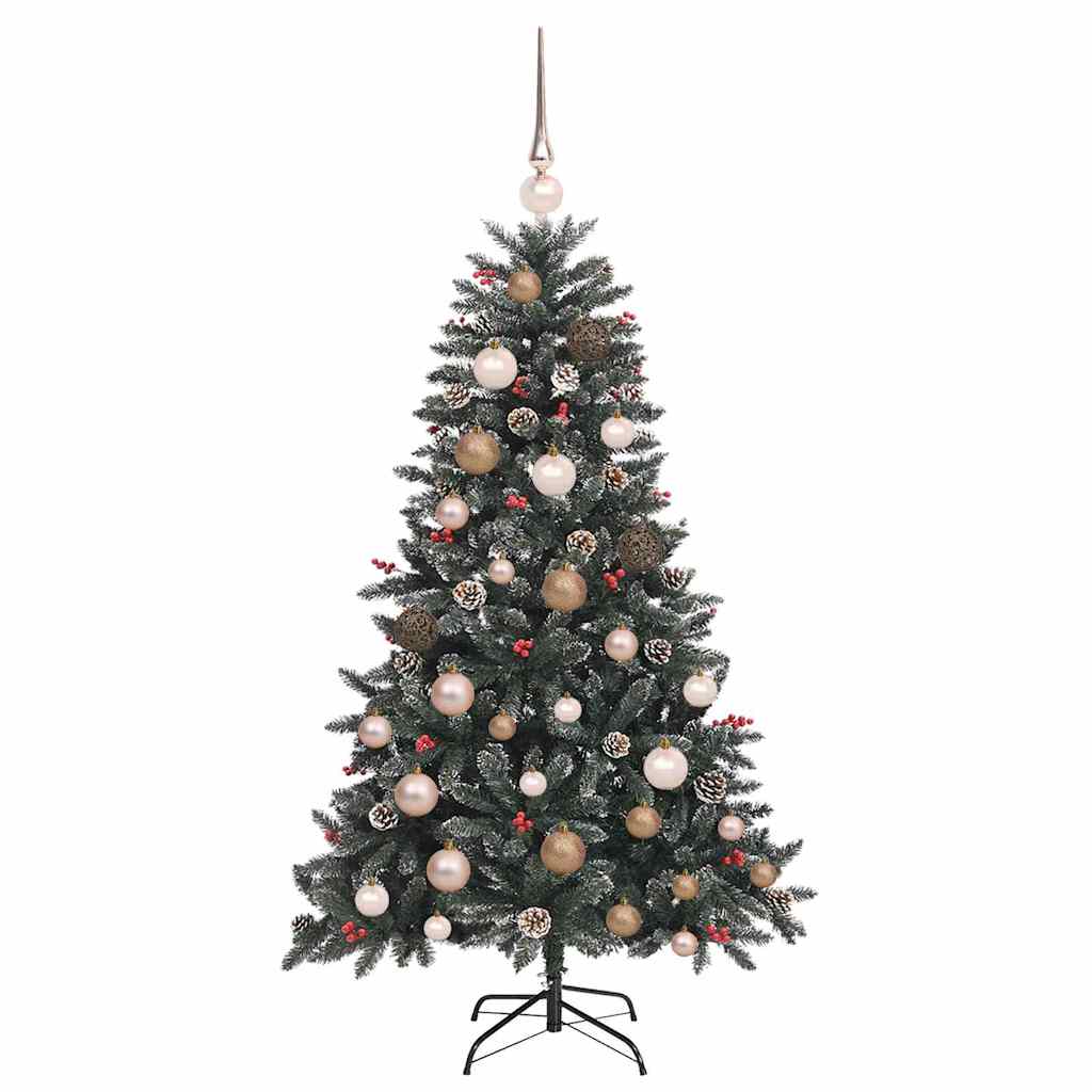 Artificial Christmas Tree with 150 LEDs with Stand Green 120 cm