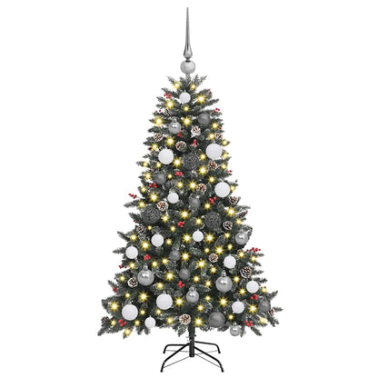 Artificial Christmas Tree with 150 LEDs with Stand Green 120 cm