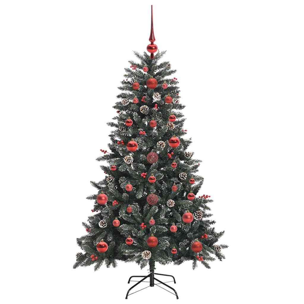 Artificial Christmas Tree with 150 LEDs with Stand Green 120 cm