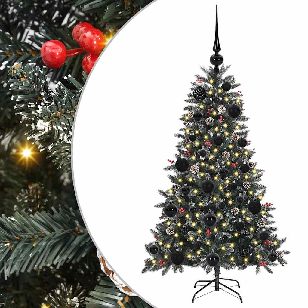 Artificial Christmas Tree with 150 LEDs with Stand Green 120 cm