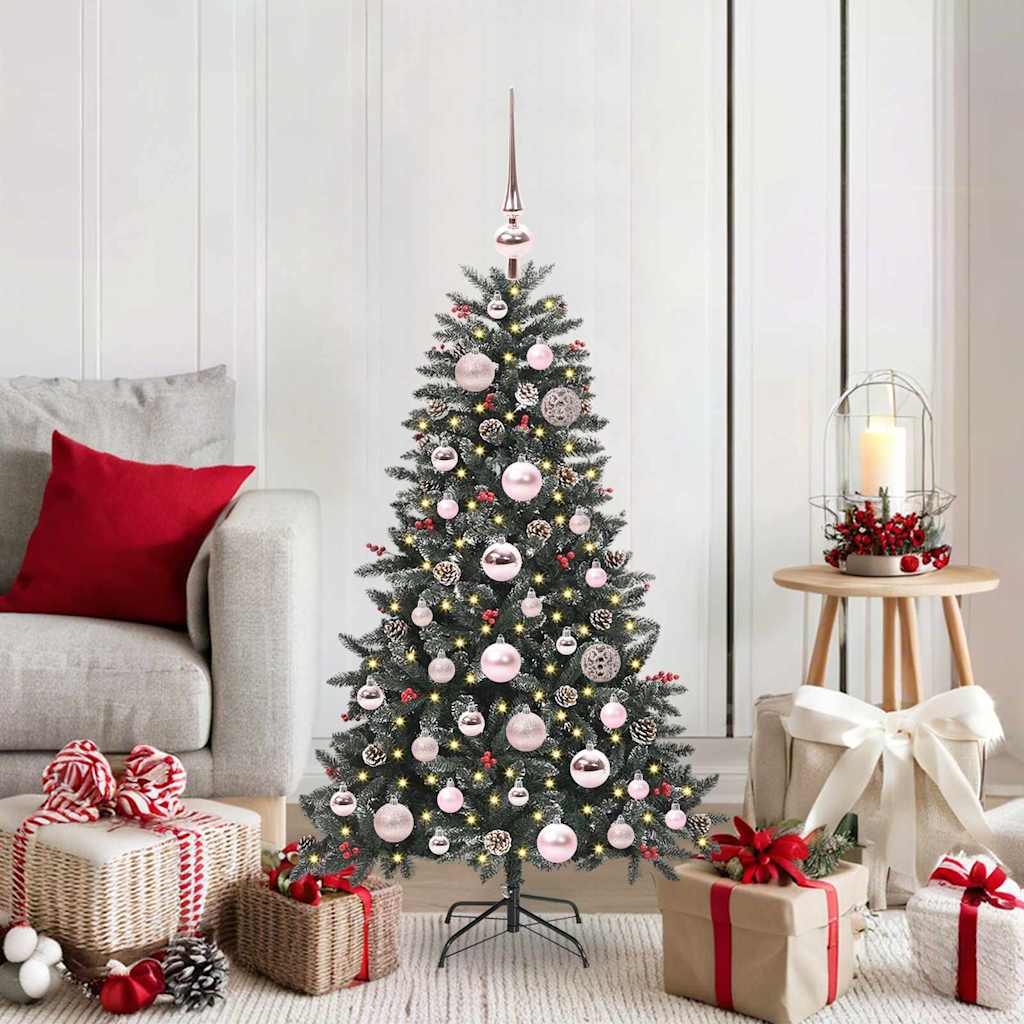 Artificial Christmas Tree with 150 LEDs with Stand Green 120 cm