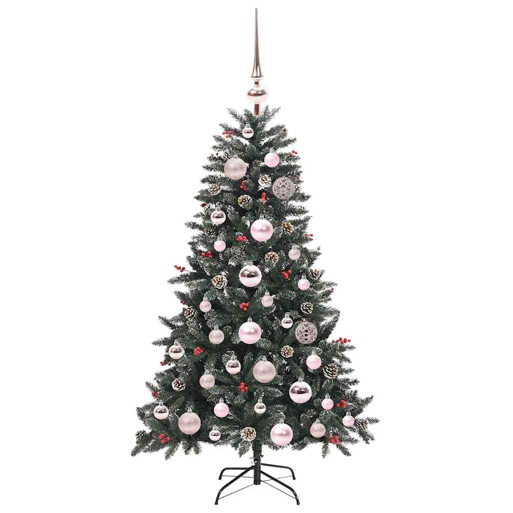 Artificial Christmas Tree with 150 LEDs with Stand Green 120 cm