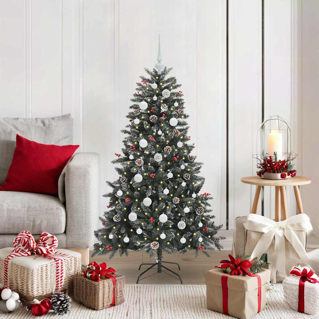 Artificial Christmas Tree with 150 LEDs with Stand Green 120 cm