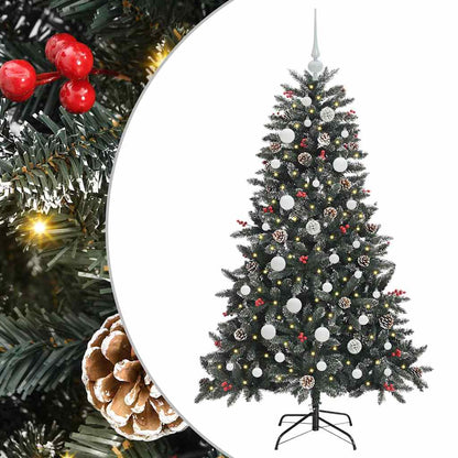 Artificial Christmas Tree with 150 LEDs with Stand Green 120 cm