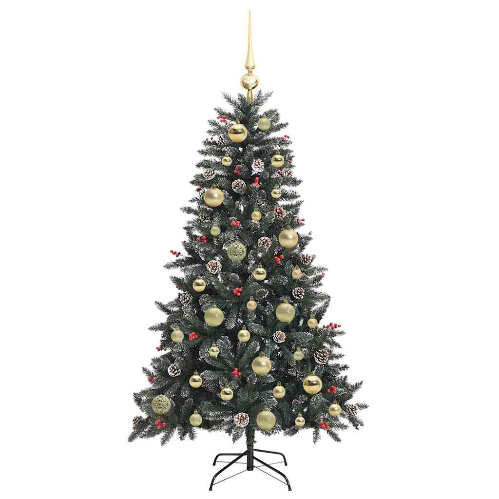 Artificial Christmas Tree with 150 LEDs with Stand Green 120 cm