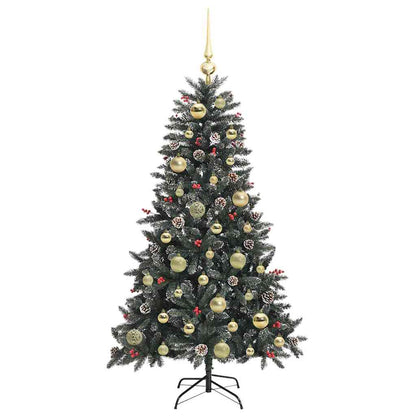 Artificial Christmas Tree with 150 LEDs with Stand Green 120 cm