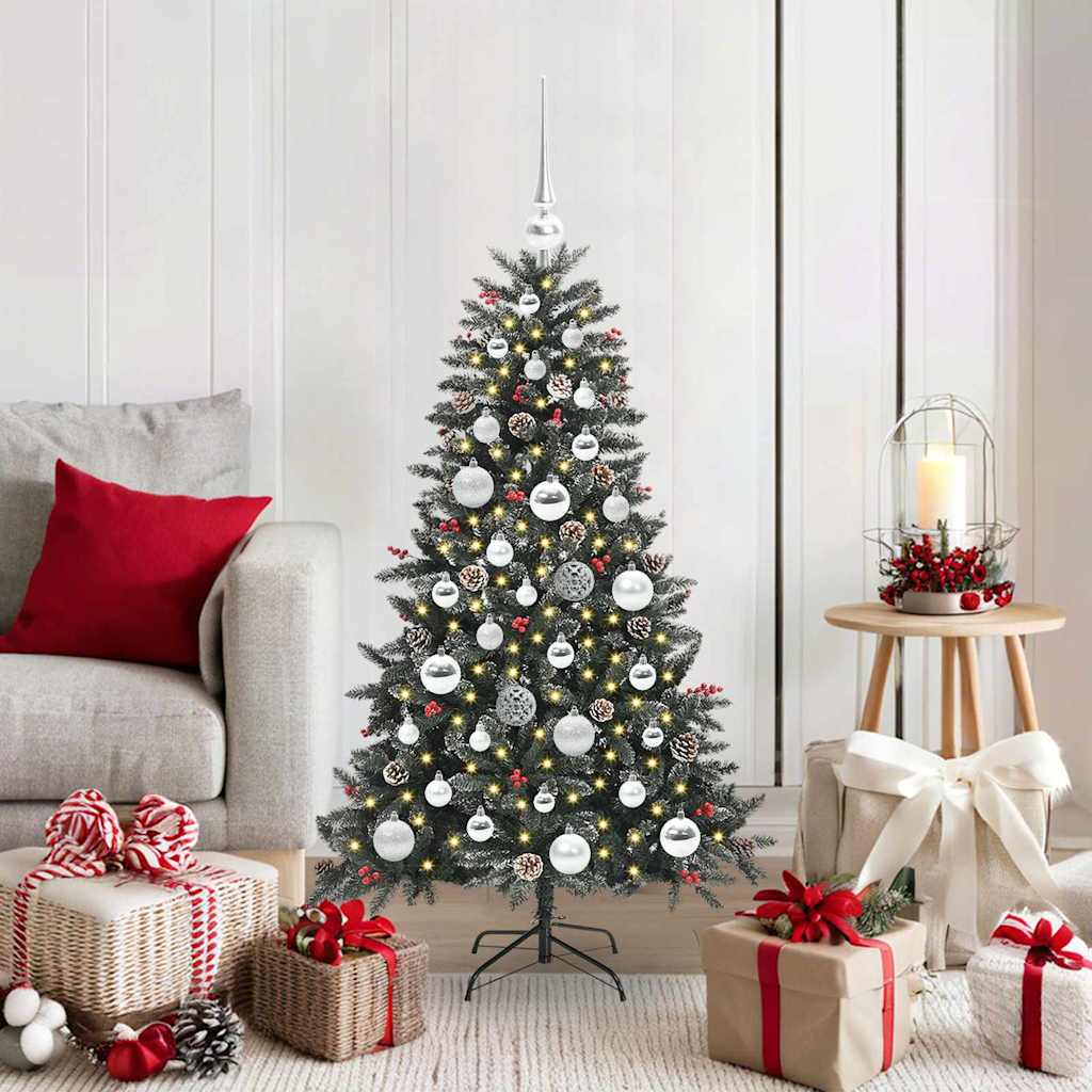 Artificial Christmas Tree with 150 LEDs with Stand Green 120 cm