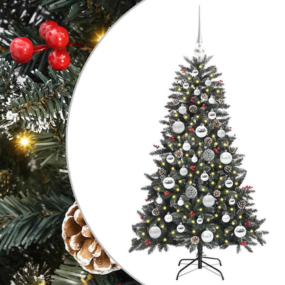 Artificial Christmas Tree with 150 LEDs with Stand Green 120 cm