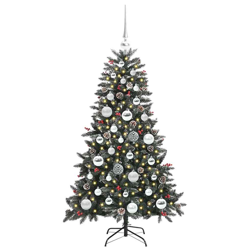Artificial Christmas Tree with 150 LEDs with Stand Green 120 cm