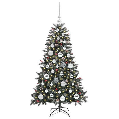 Artificial Christmas Tree with 150 LEDs with Stand Green 120 cm