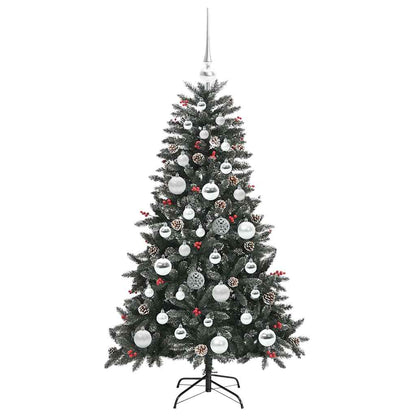 Artificial Christmas Tree with 150 LEDs with Stand Green 120 cm