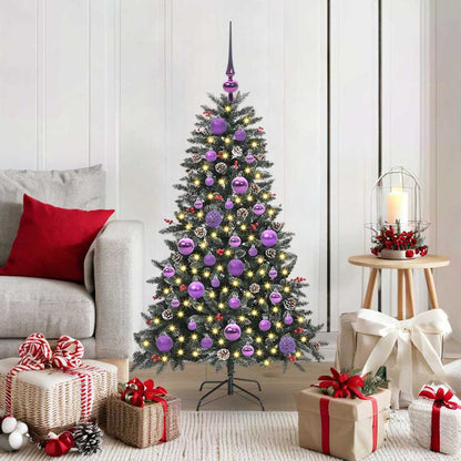 Artificial Christmas Tree with 150 LEDs with Stand Green 120 cm