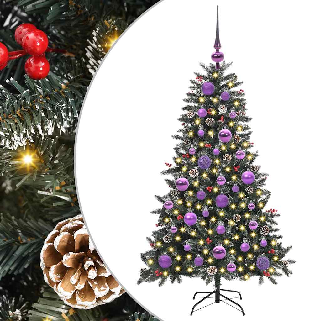 Artificial Christmas Tree with 150 LEDs with Stand Green 120 cm