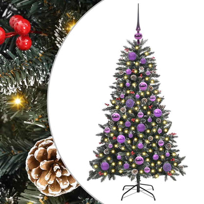 Artificial Christmas Tree with 150 LEDs with Stand Green 120 cm