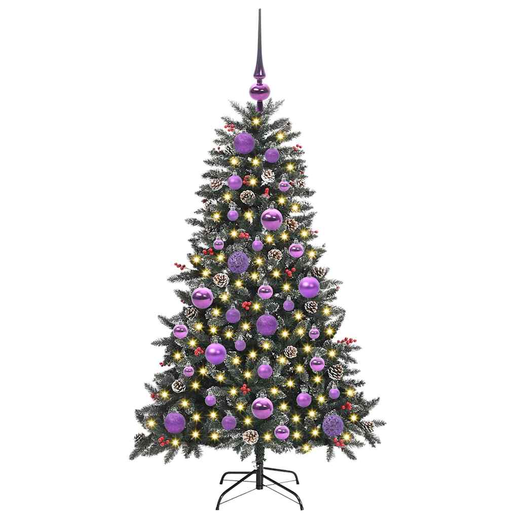 Artificial Christmas Tree with 150 LEDs with Stand Green 120 cm