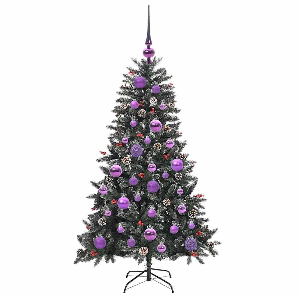 Artificial Christmas Tree with 150 LEDs with Stand Green 120 cm