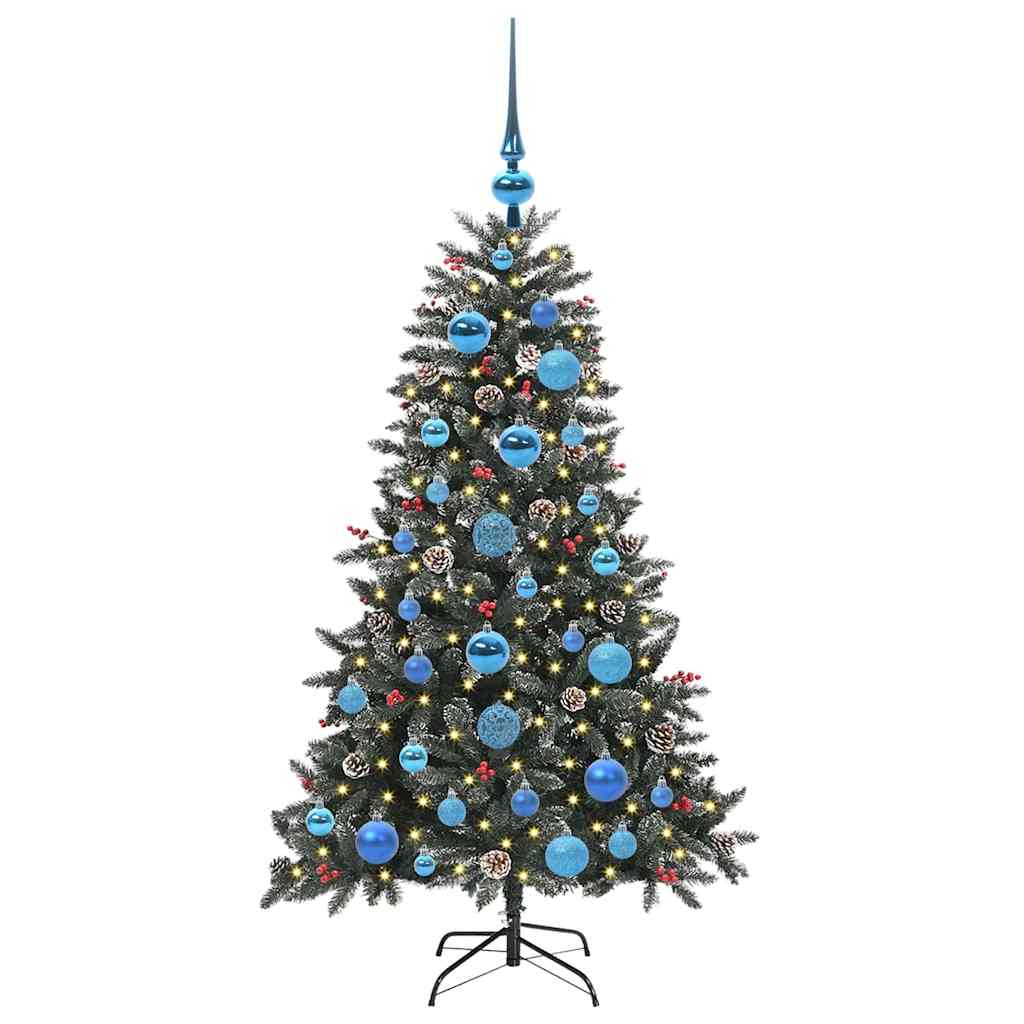 Artificial Christmas Tree with 150 LEDs with Stand Green 120 cm