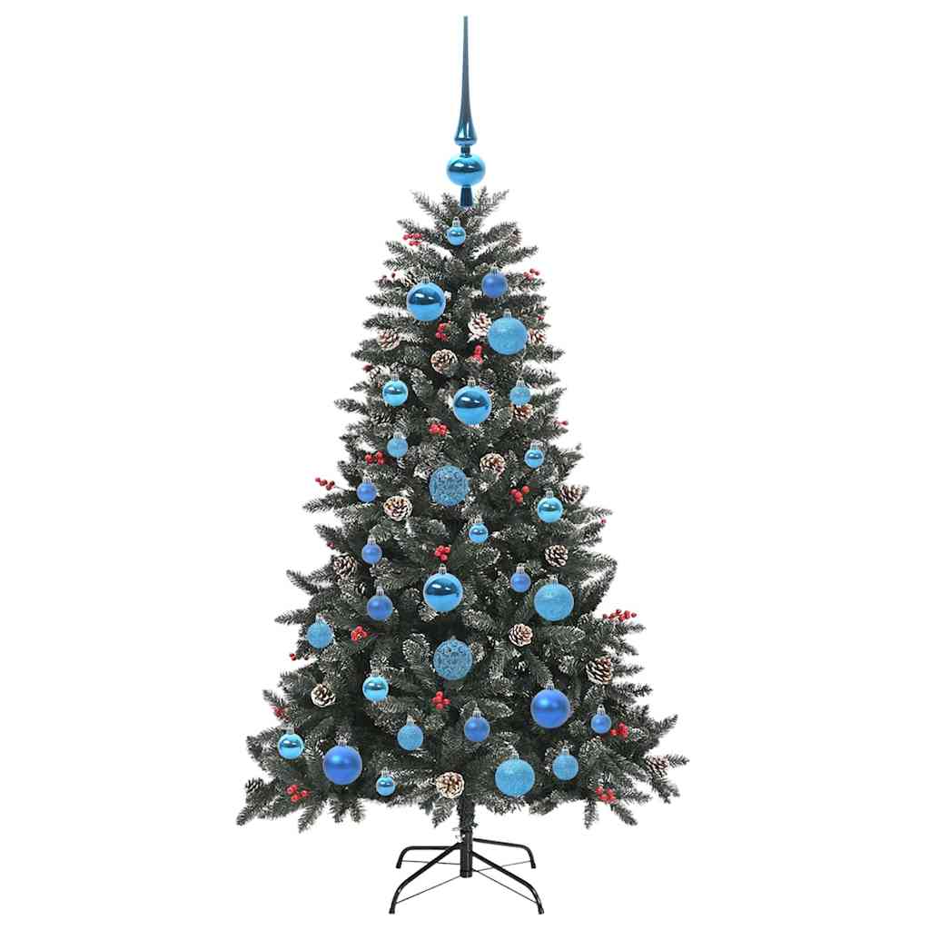 Artificial Christmas Tree with 150 LEDs with Stand Green 120 cm
