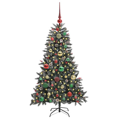 Artificial Christmas Tree with 150 LEDs with Stand Green 120 cm