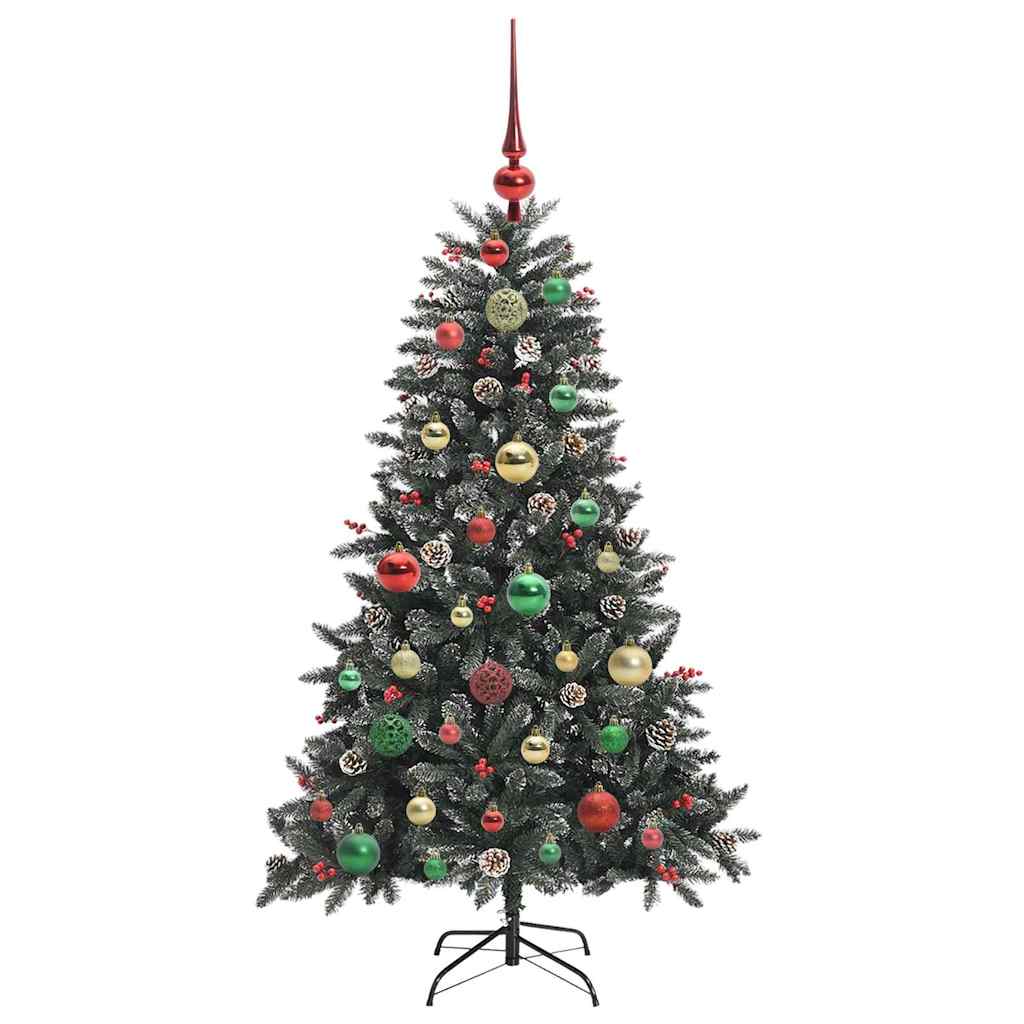 Artificial Christmas Tree with 150 LEDs with Stand Green 120 cm