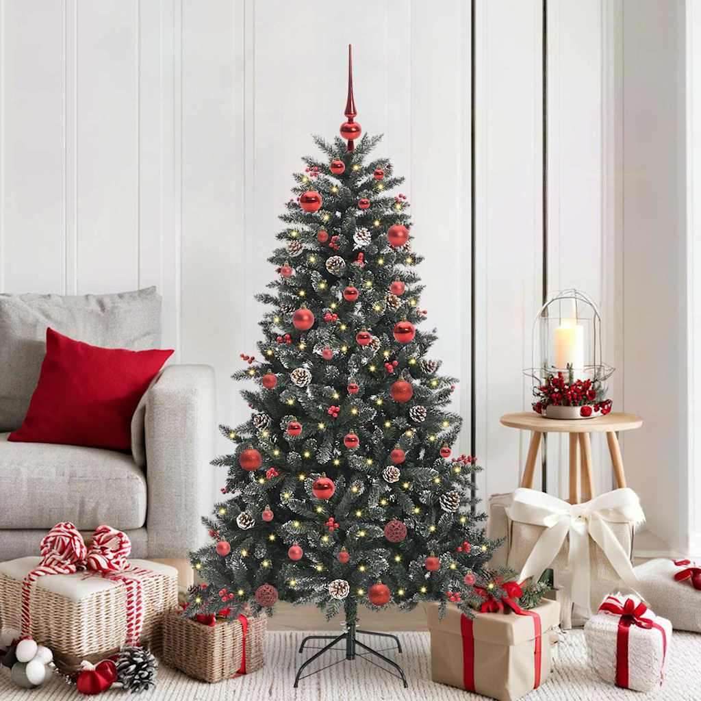 Artificial Christmas Tree with 150 LEDs with Stand Green 150 cm