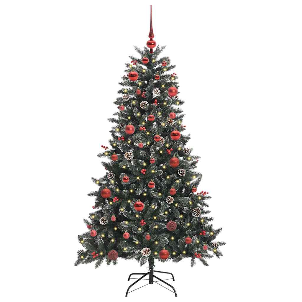 Artificial Christmas Tree with 150 LEDs with Stand Green 150 cm