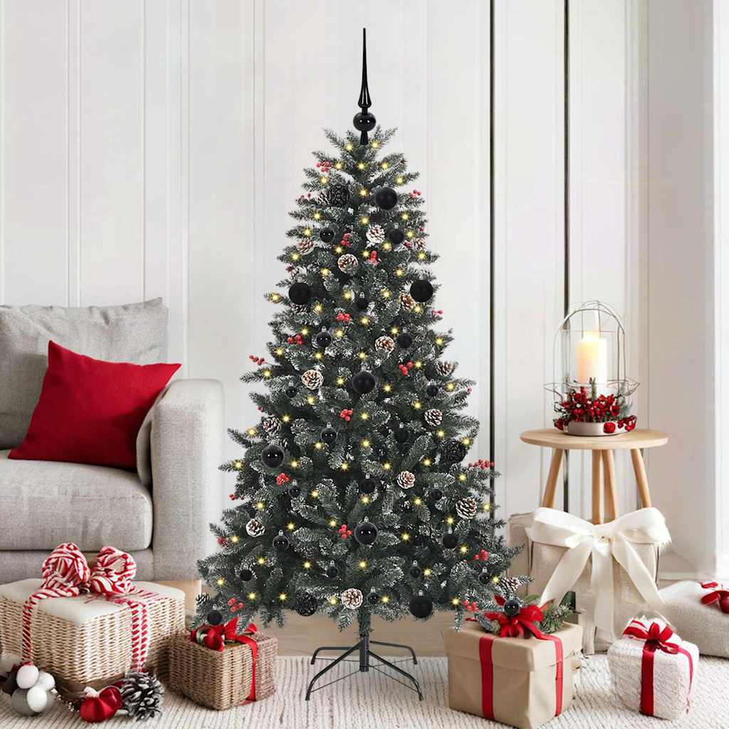 Artificial Christmas Tree with 150 LEDs with Stand Green 150 cm