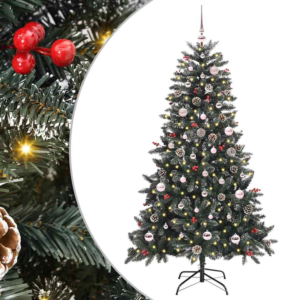 Artificial Christmas Tree with 150 LEDs with Stand Green 150 cm