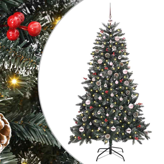Artificial Christmas Tree with 150 LEDs with Stand Green 150 cm
