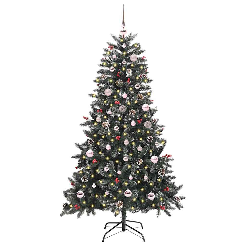 Artificial Christmas Tree with 150 LEDs with Stand Green 150 cm