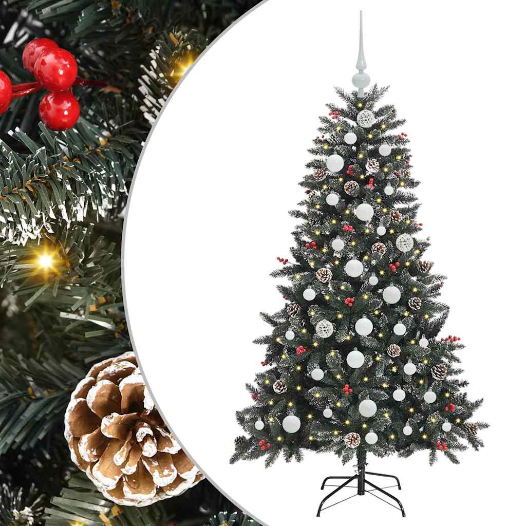 Artificial Christmas Tree with 150 LEDs with Stand Green 150 cm