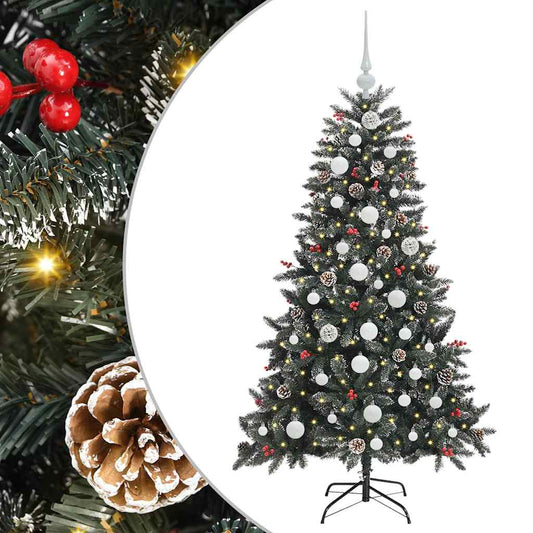 Artificial Christmas Tree with 150 LEDs with Stand Green 150 cm