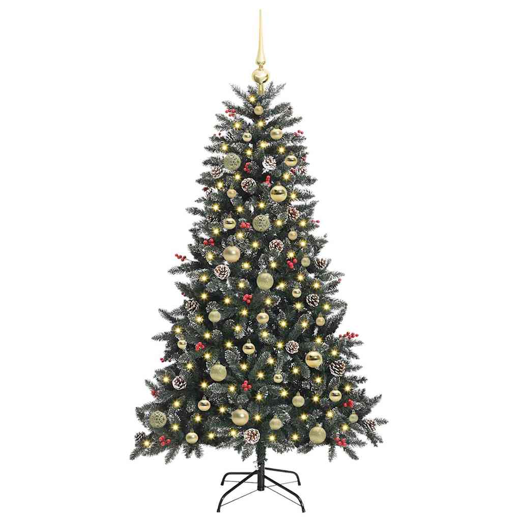 Artificial Christmas Tree with 150 LEDs with Stand Green 150 cm