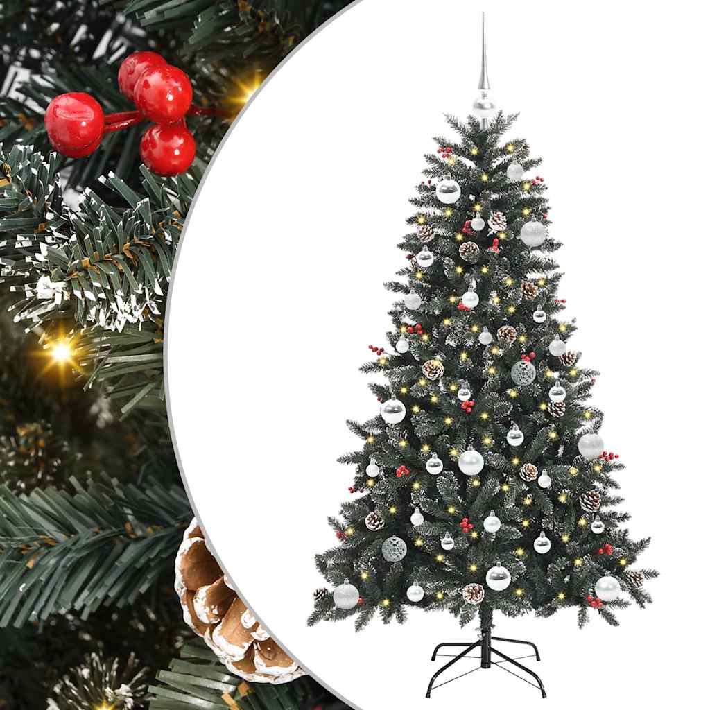 Artificial Christmas Tree with 150 LEDs with Stand Green 150 cm