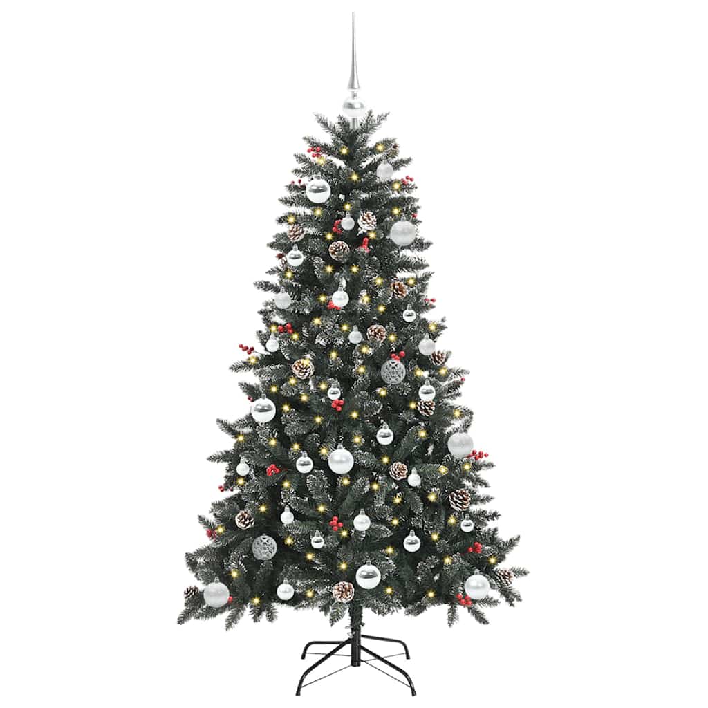 Artificial Christmas Tree with 150 LEDs with Stand Green 150 cm