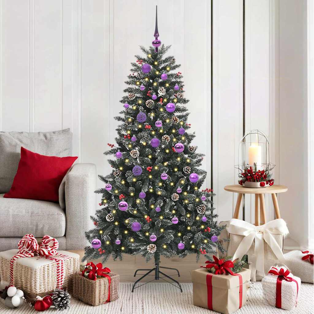 Artificial Christmas Tree with 150 LEDs with Stand Green 150 cm