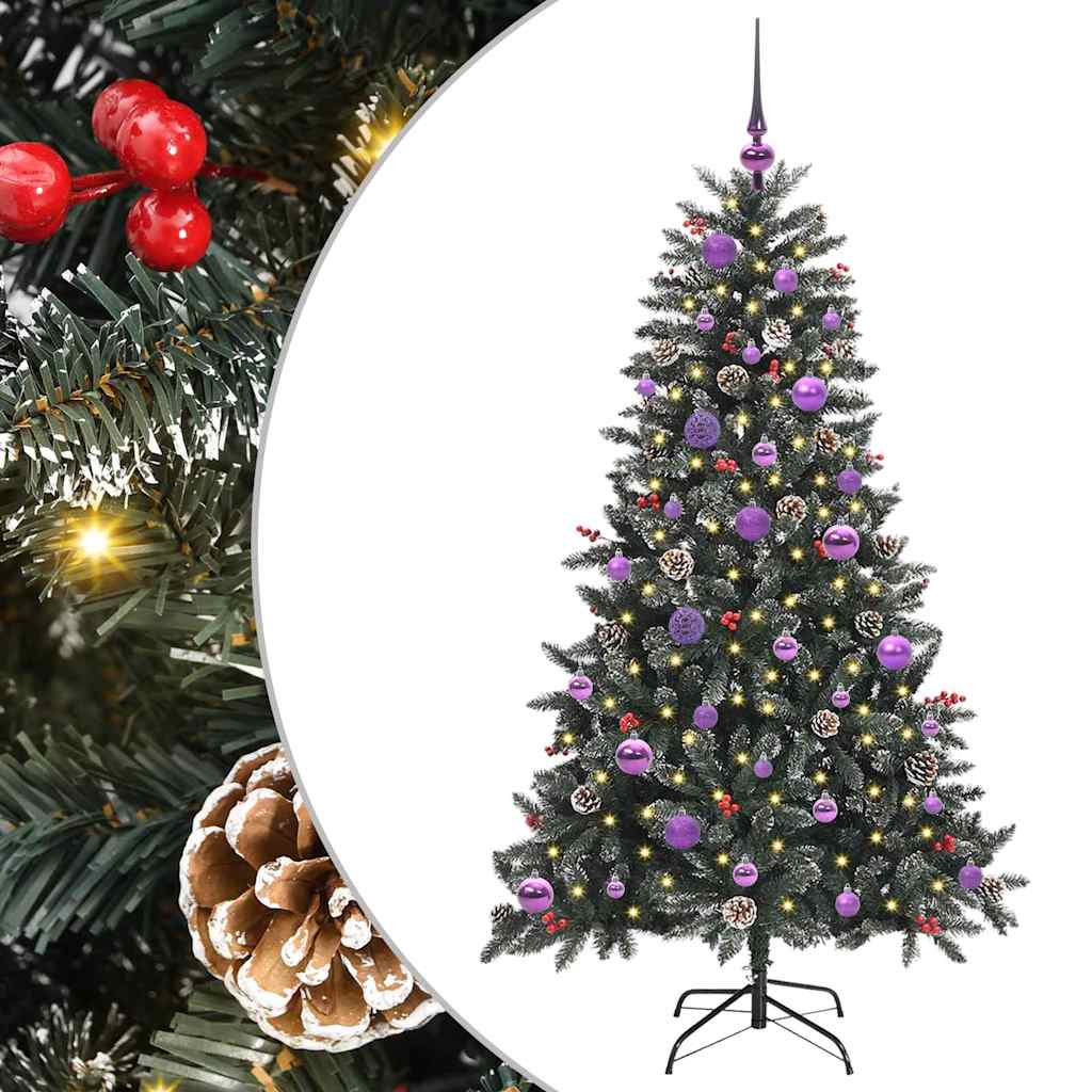 Artificial Christmas Tree with 150 LEDs with Stand Green 150 cm