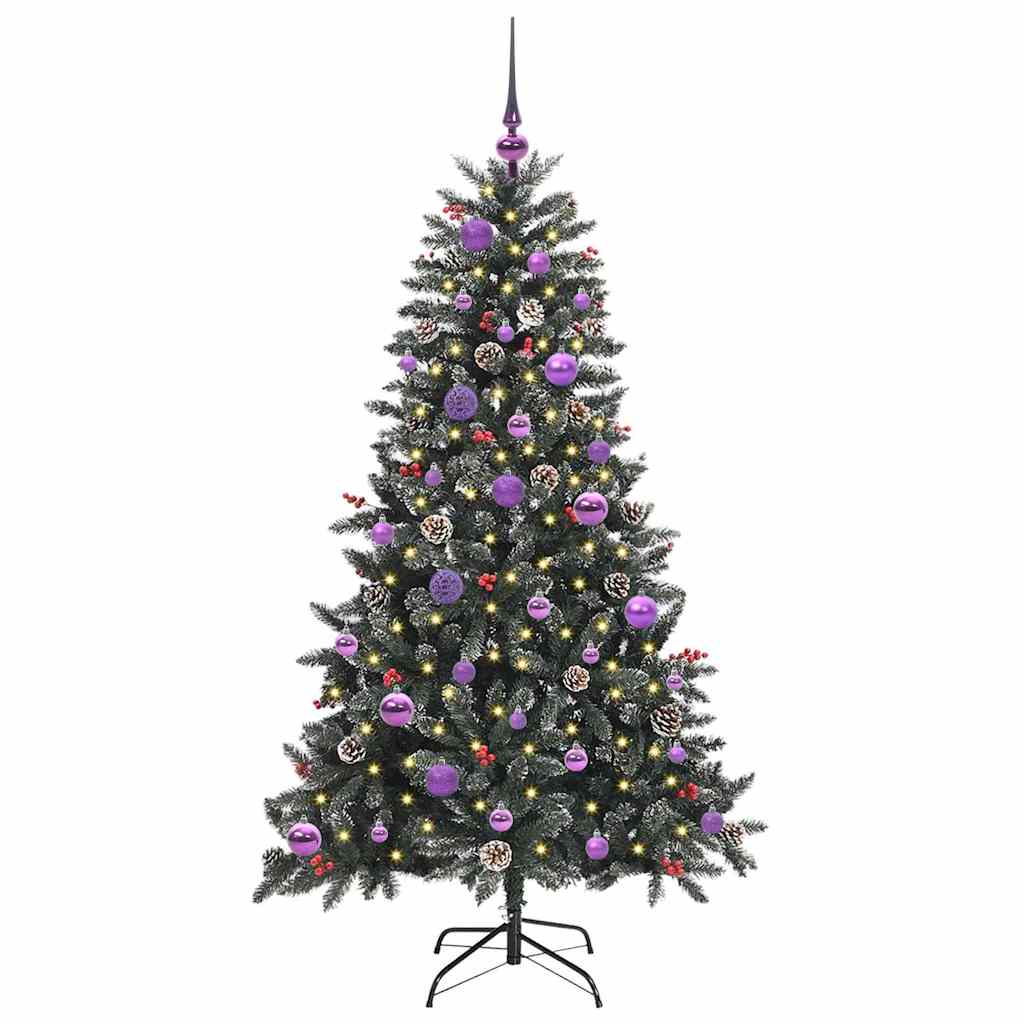 Artificial Christmas Tree with 150 LEDs with Stand Green 150 cm