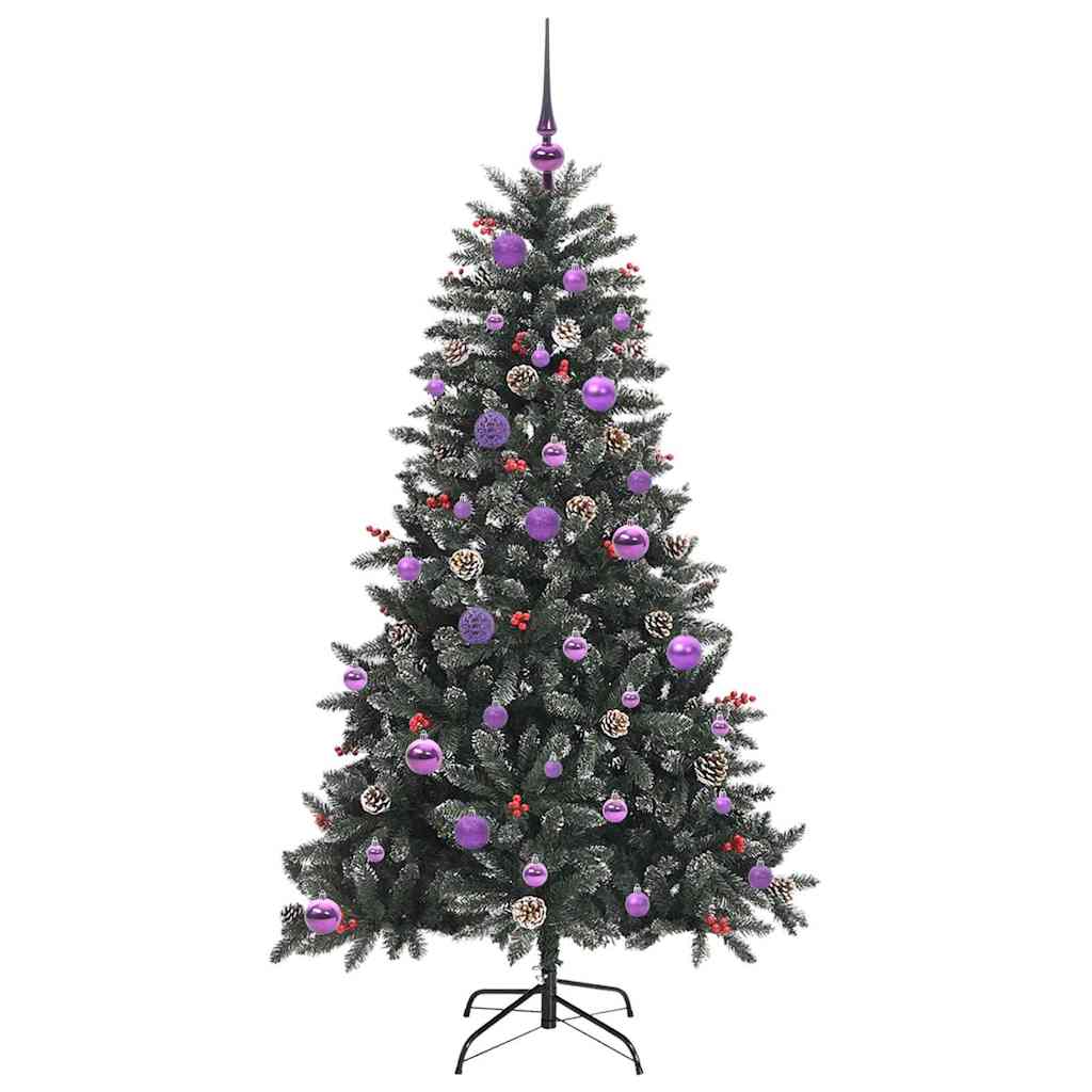 Artificial Christmas Tree with 150 LEDs with Stand Green 150 cm