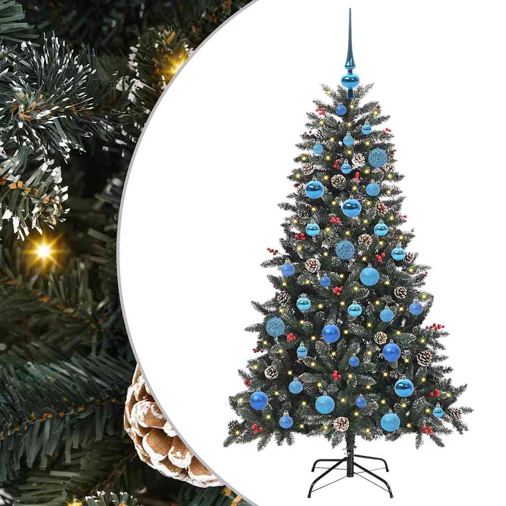 Artificial Christmas Tree with 150 LEDs with Stand Green 150 cm