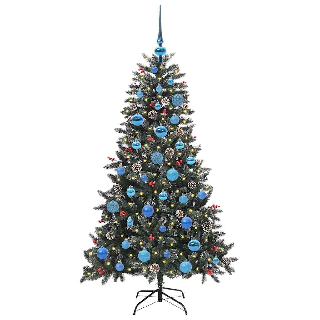 Artificial Christmas Tree with 150 LEDs with Stand Green 150 cm