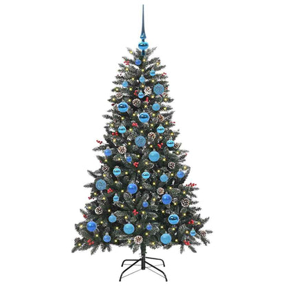 Artificial Christmas Tree with 150 LEDs with Stand Green 150 cm