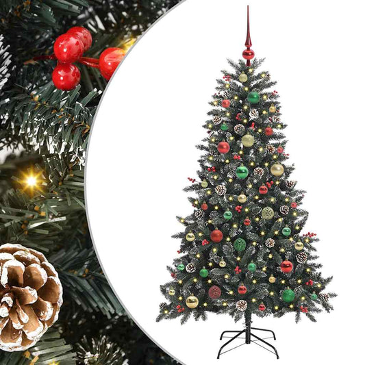 Artificial Christmas Tree with 150 LEDs with Stand Green 150 cm